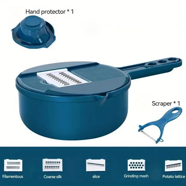Vegetable Cutter 4 in 1 Handheld Electric Wireless Chopper & Slicer