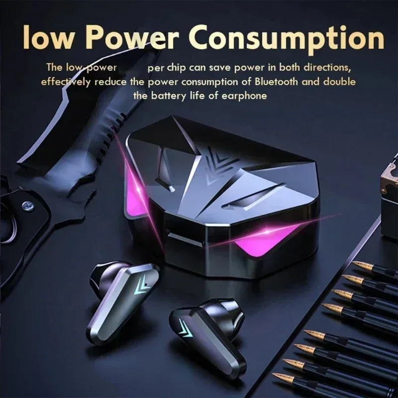 X15 TWS Wireless Bluetooth Headset LED Display Gamer Earbuds with Mic Wireless Headphones Noise Cancelling Bluetooth Earphones - Urbizia