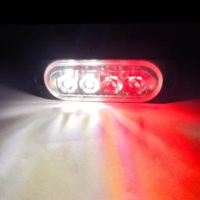12V 24V Led Strobe Warning Light Emergency Stroboscope Grille Flashing Light bar Truck Car Beacon Lamp Amber Traffic Light Amber - Urbizia