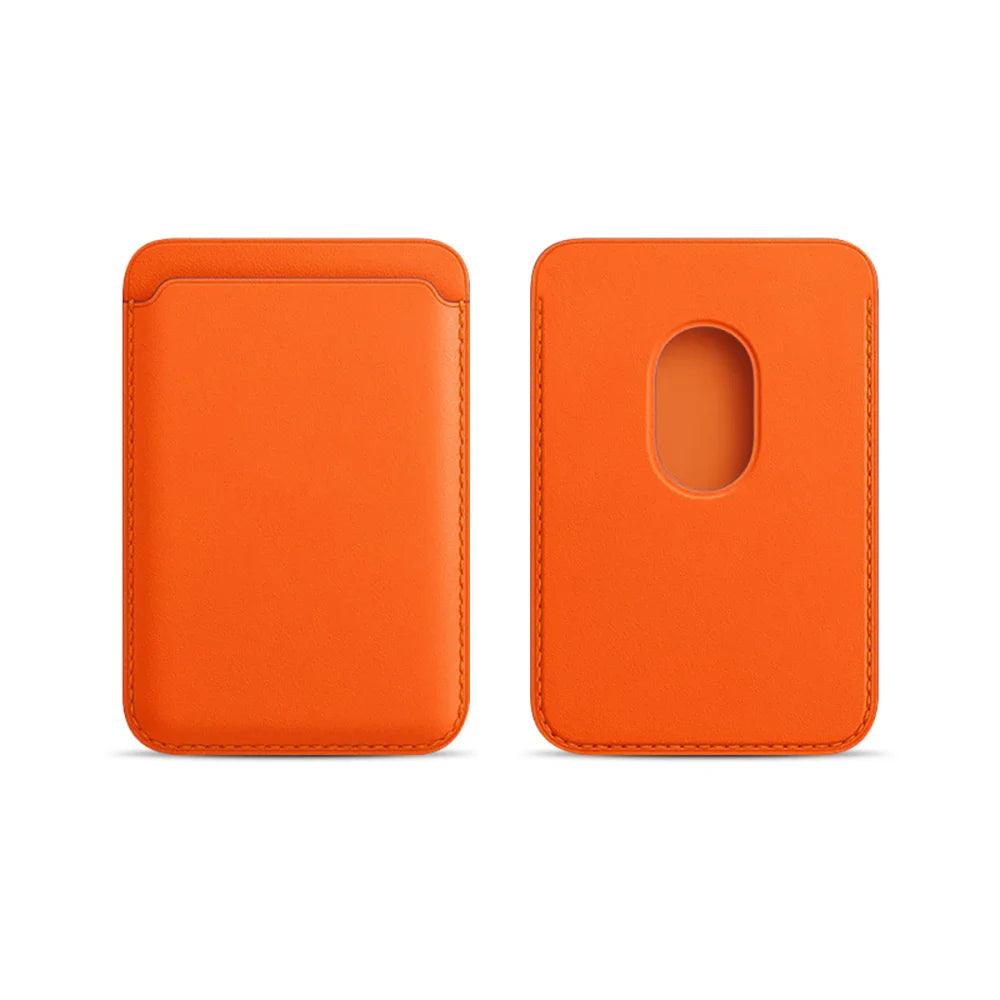 Leather Card Wallet Cover Phone Card Holder for MagSafe Magnetic Case Suitable for All iPhone for MagSafe Card Phone Back Bag
