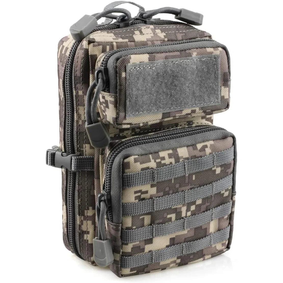 Mini Molle Utility Pouch, EDC Small Tool Pouch for Outdoor Hiking Camping, Phone & Gear Storage Bag