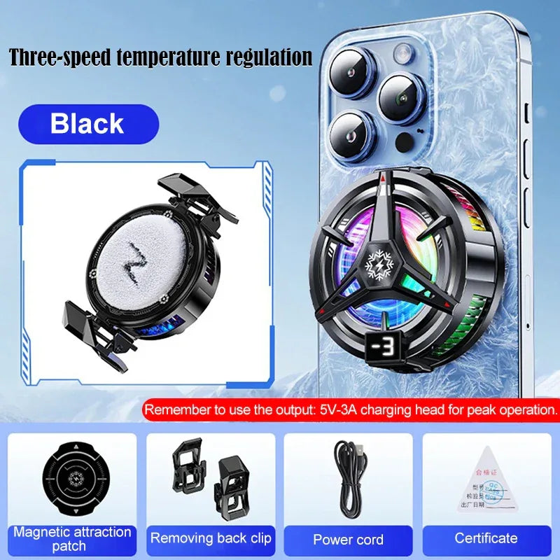 Magnetic Semiconductor Phone Cooling Fan for Gaming