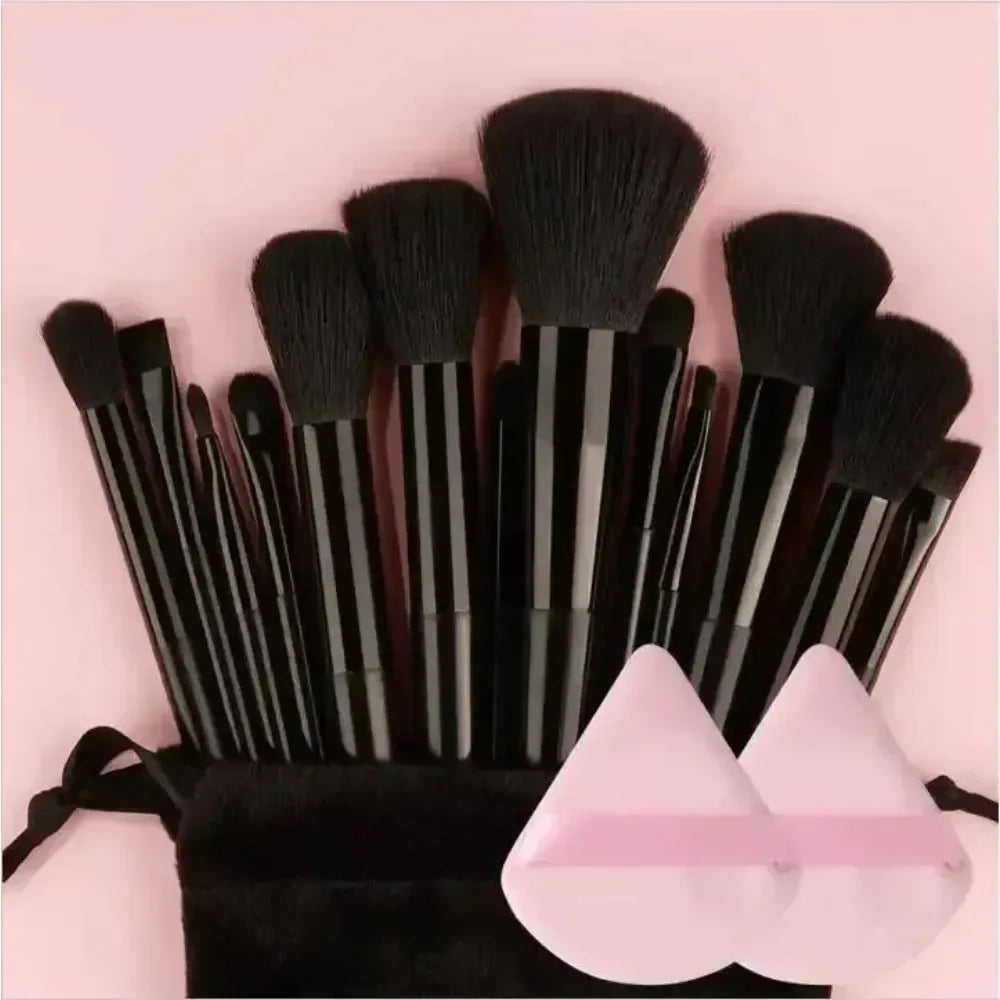 13-Piece Professional Makeup Brush Set – Soft & Fluffy Cosmetic Brushes - Urbizia