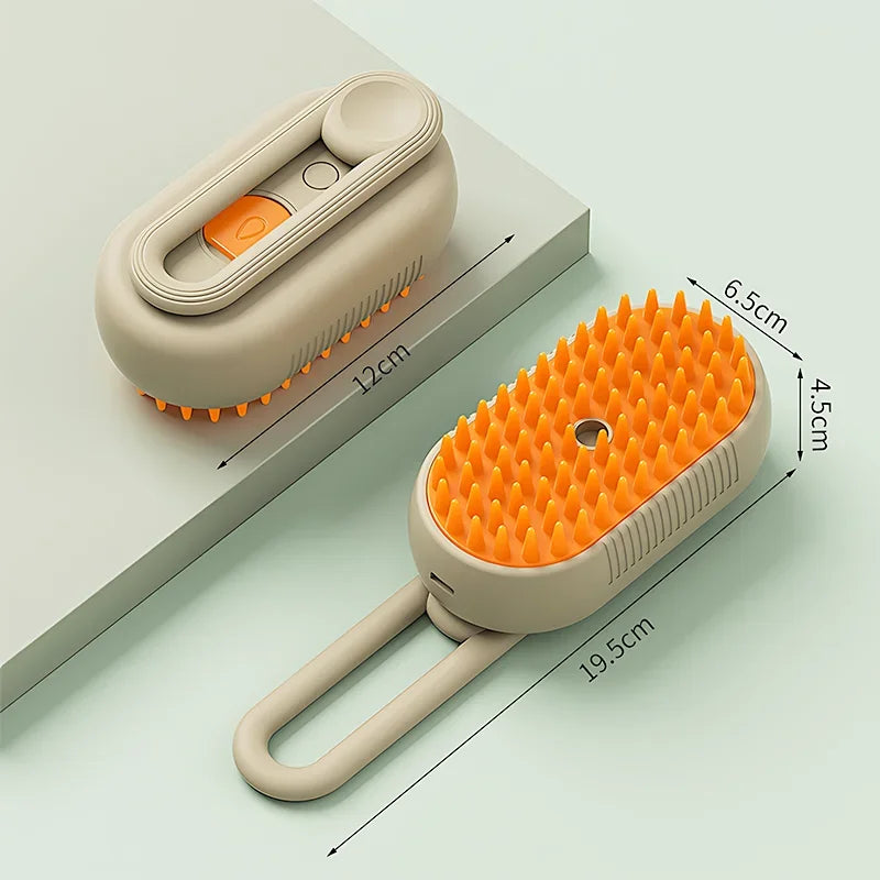 Pet Electric Steam Brush For Grooming