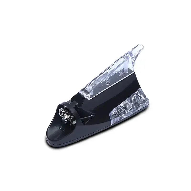 New Car Wind Shark Fin Antenna LED Warning Flash Upgrade Car Radio Signal Enhancement Roof Antenna Accessories