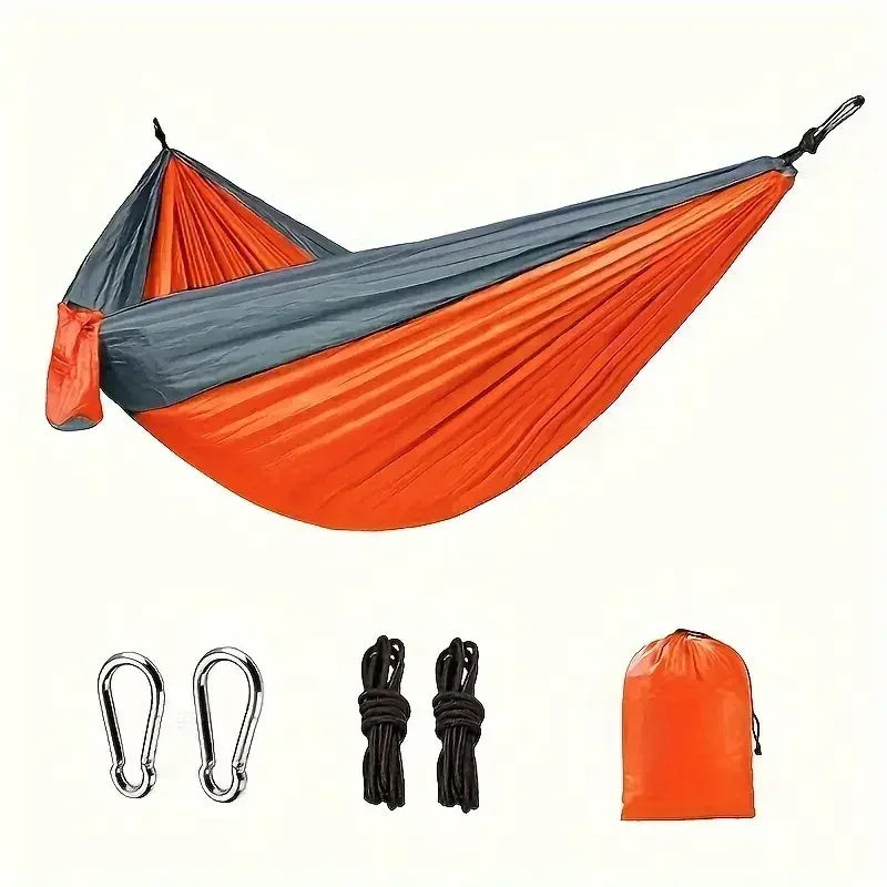 Camping Hammock Camping Accessories Gear for Outdoor Indoor with Tree Straps Nylon Lightweight Hammocks for Touring Hiking - Urbizia