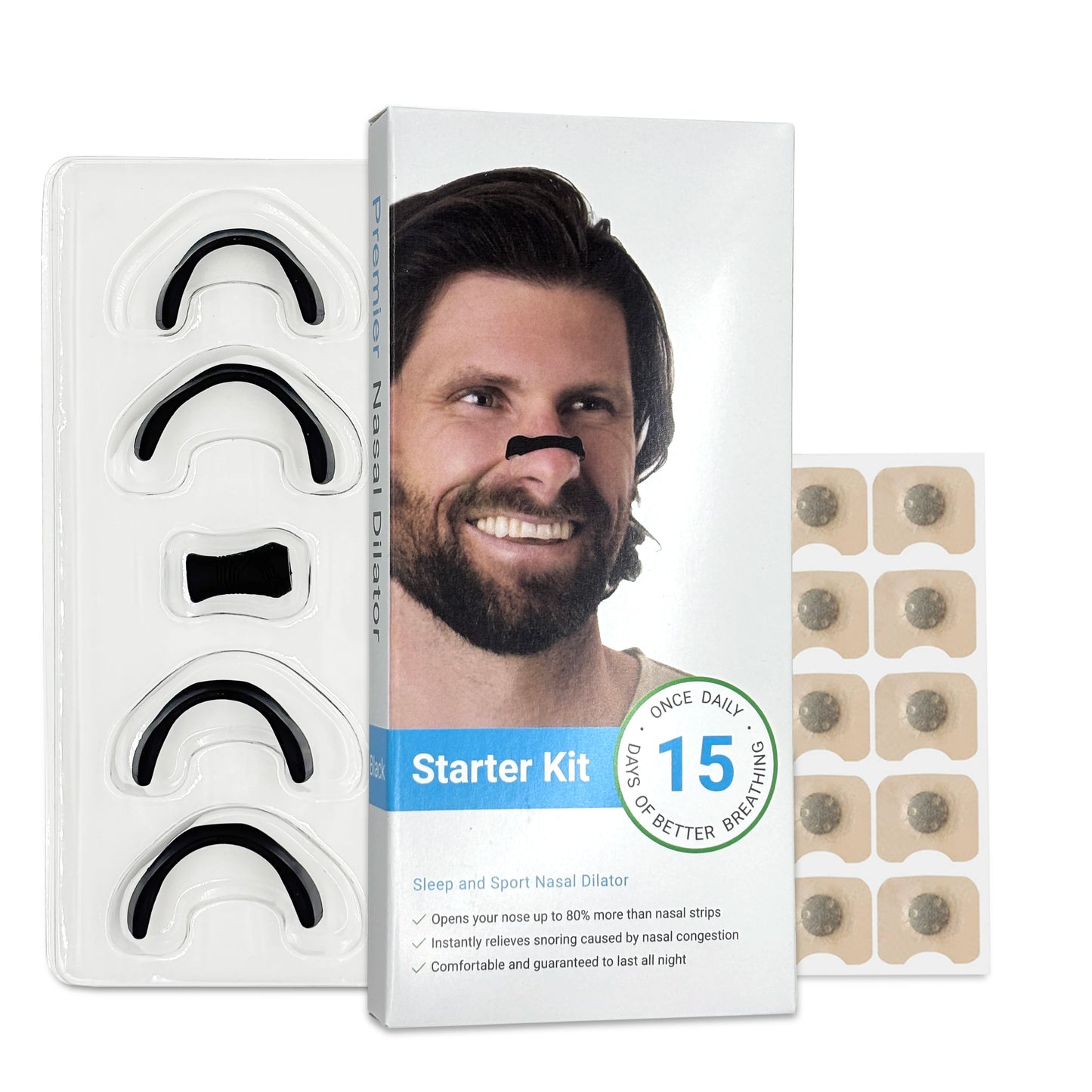 15 Pairs Magnetic Nasal Breathing Dilators
