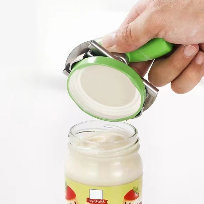 Stainless Steel Jar Opener – Multi-Function Adjustable Bottle & Lid Opener