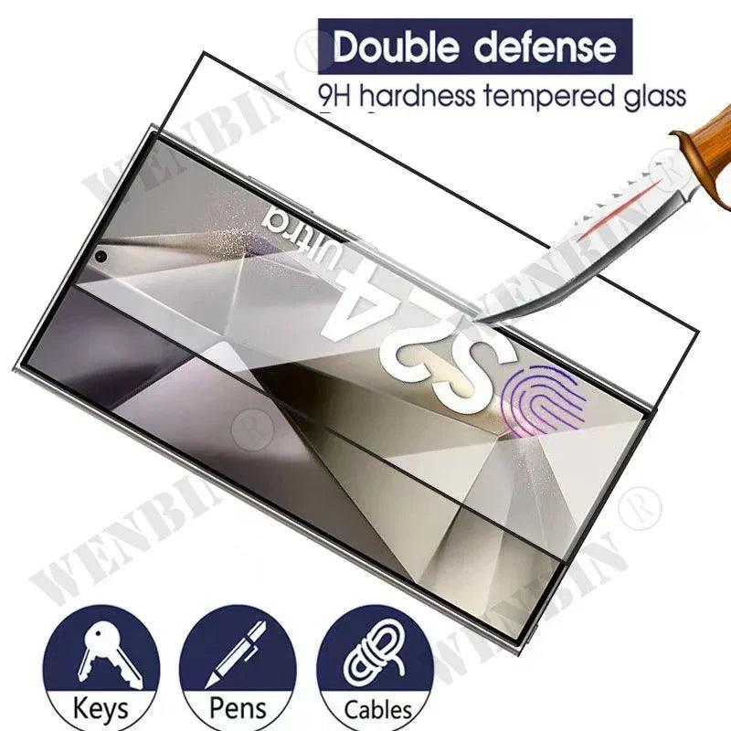 3 Pcs Tempered Glass For Samsung Galaxy S26 S25 S24 S23 S22 Ultra Plus FE A57 A56 A36 A17 Screen Protector Full Protective Glass