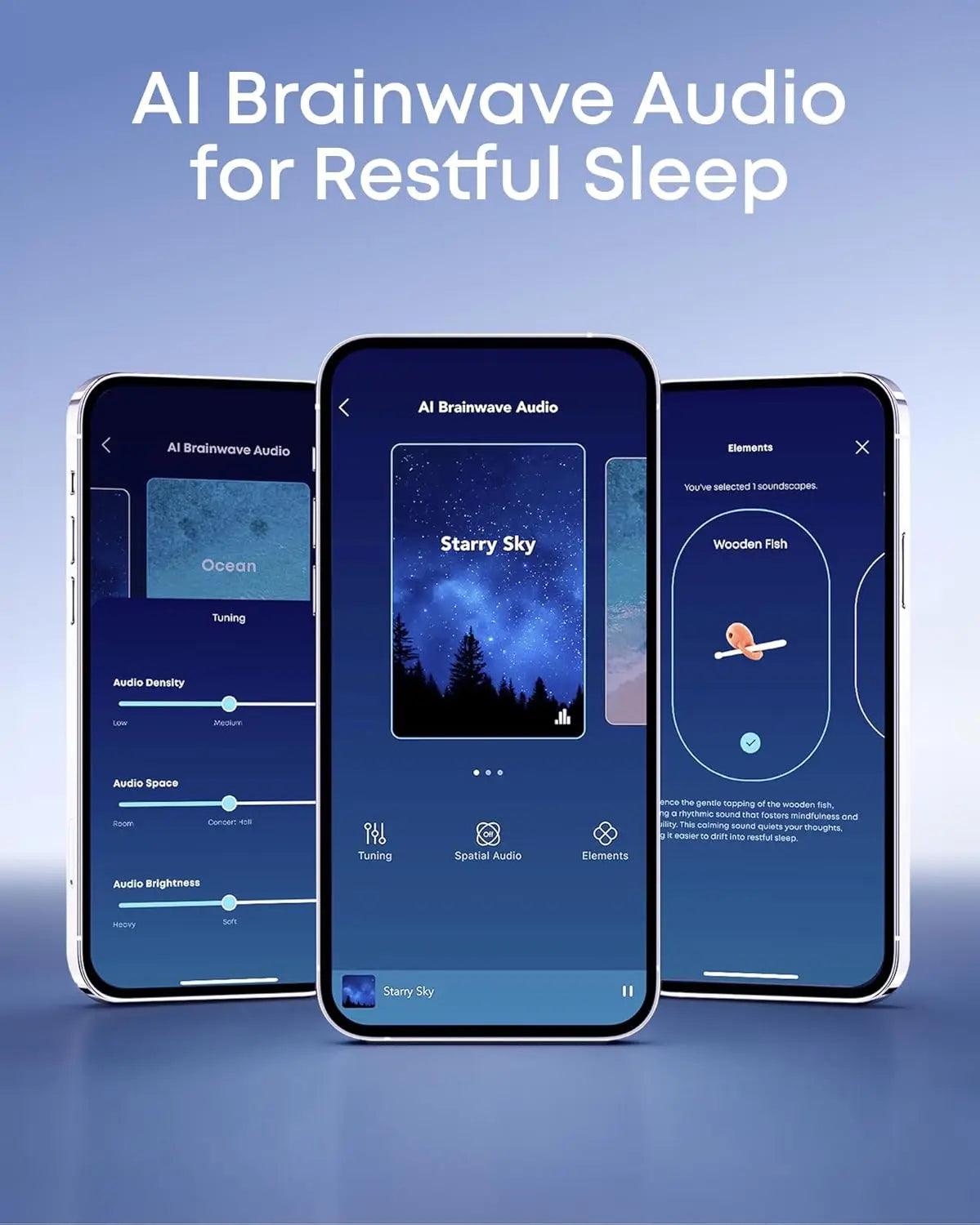 soundcore Sleep A30 by Anker Sleep Earbuds, Smart Active Noise Cancelling Headphones, Adaptive Snore-Masking System(Refurbished)