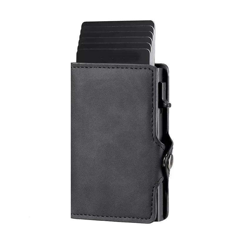 RFID Protection Credit Card Holder Carbon Fiber Id Bank Cardholder Coin Purse Minimalist Men Wallet Carteira Masculina Money Bag