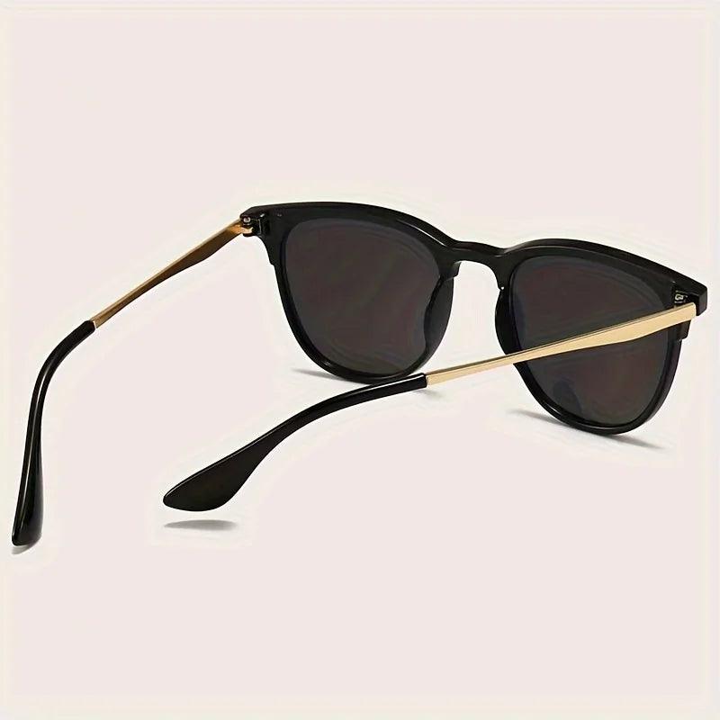 Julyrays Cat Eye Sunglasses – UV400, Metal Frame, Black Rivet
