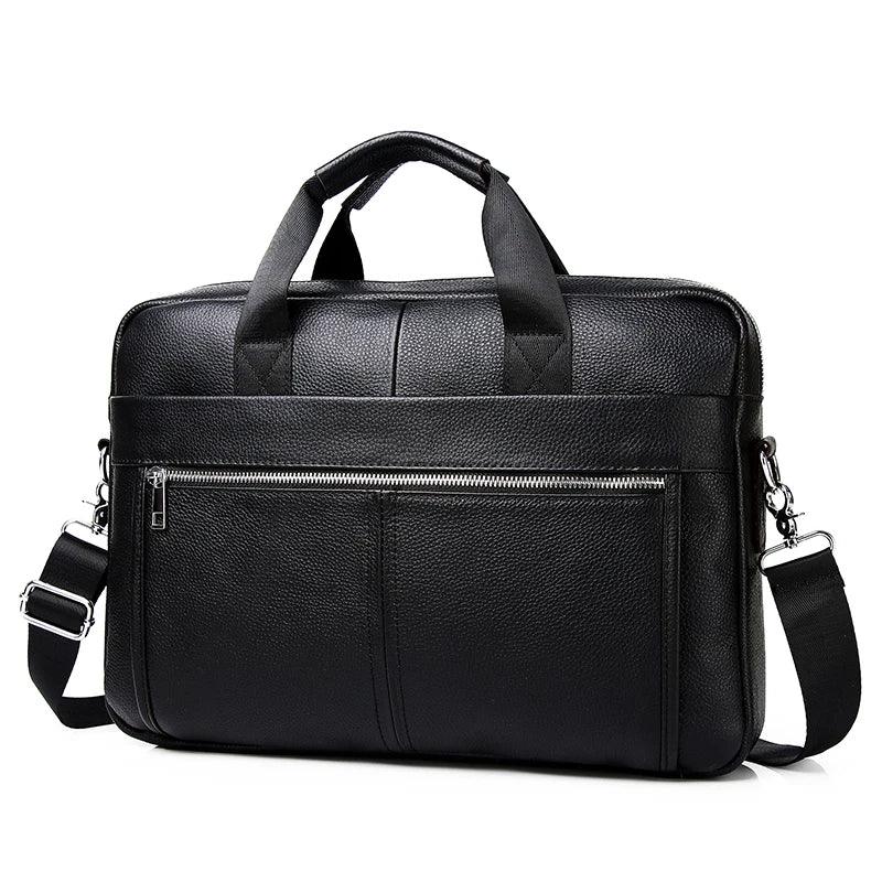 SCHLATUM Genuine Leather Briefcases Hard For Men Luxury Handbags Laptop Briefcase Bags 15 Inch Office Bussiness Computer Bag