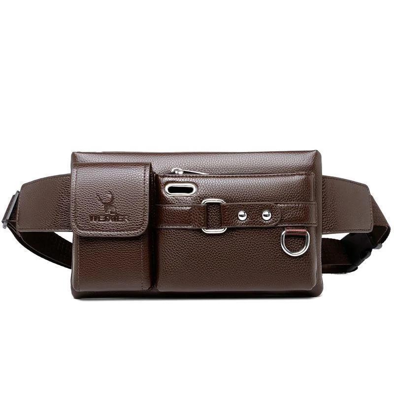 BJ8117 PU Leather Waist & Crossbody Bag