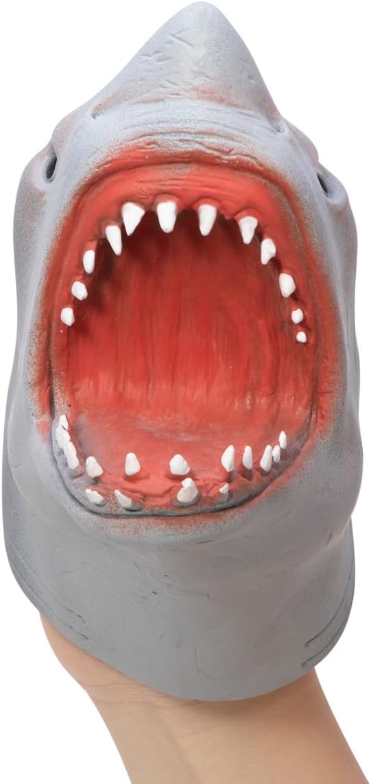 Schylling Shark Hand Puppet – Realistic Soft Rubber Toy for Kids - Urbizia