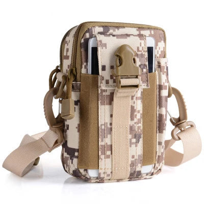 Mobile Phone Case Pouch Waist Bag Waterproof Nylon Multifunction Casual Men Waist Pack Male Small Bag