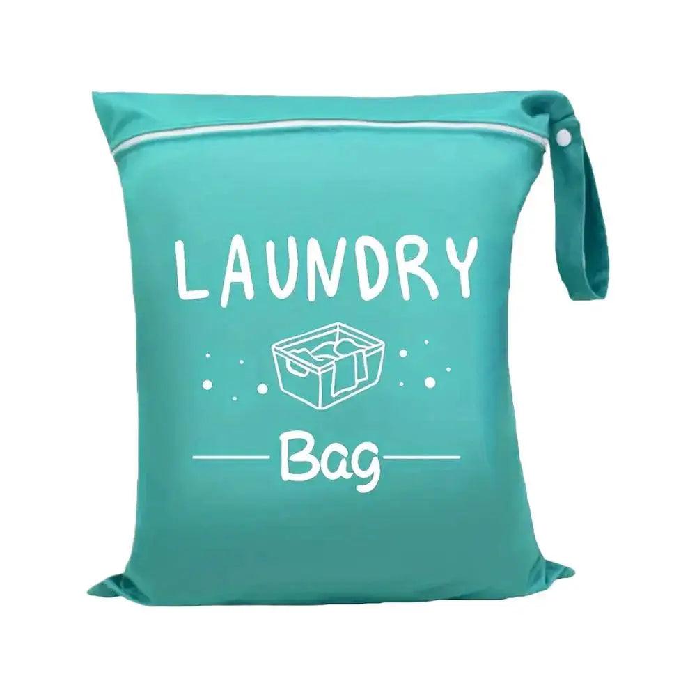 Waterproof Travel Laundry Bag Wet Dry Organizer Pouch with Zipper Hanging Strap Portable Storage Bag