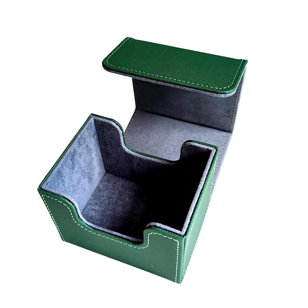 Premium Pu Leather Card Storage Box Large Capacity Sleek Minimalist Style For Sport Cards Game Decks Durable Portable Organizer