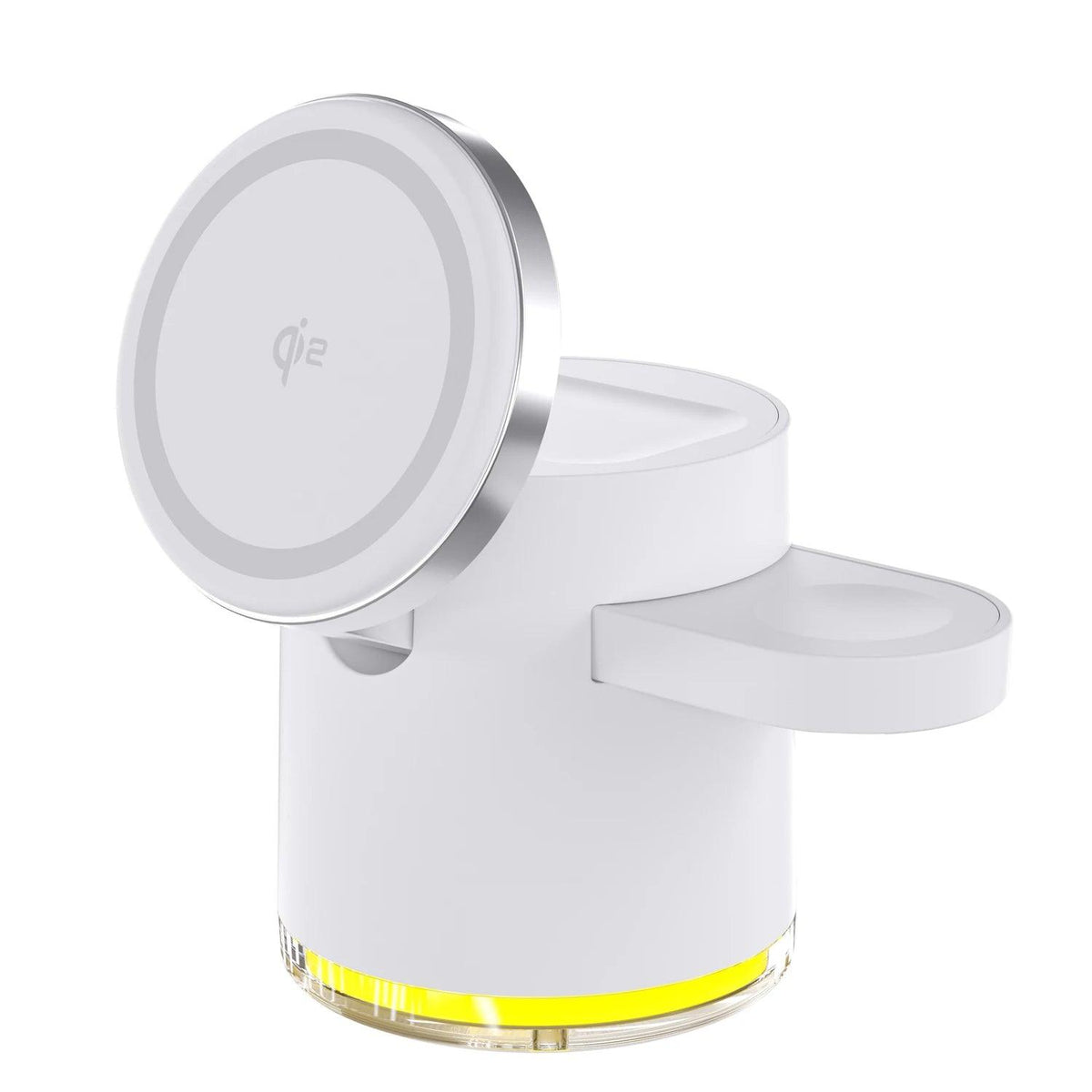 3-in-1 Wireless Charger Qi2 Fast Charging Station Foldable Holder for iPhone 17 16 15 Pro Max Airpods Apple Watch Desktop Stand