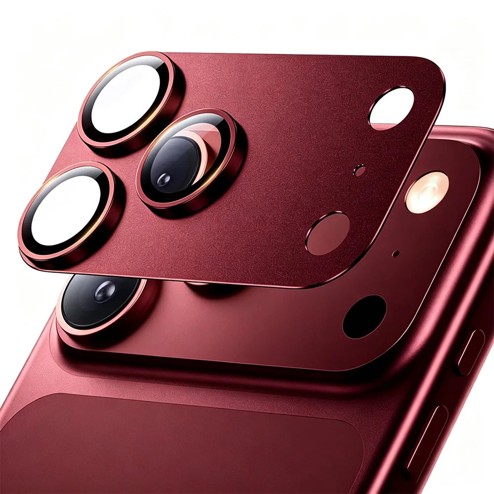 NNBILI For iPhone 17 18 Pro Max Camera Lens Protector Strong Adsorption Metal Tempered Glass Camera Screen Full Protective Cover