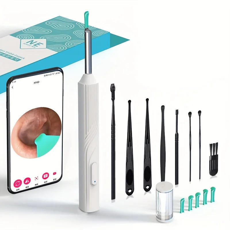 Visual Ear Wax Cleaner with Camera Wireless Otoscope Tool