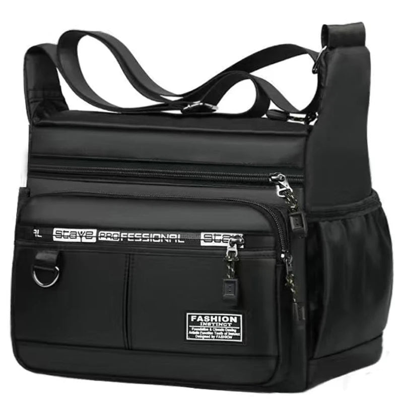 Durable Multi-Pocket Business Bag Shoulder Bag for Men And Women Casual Business Handbag with Multiple Compartments
