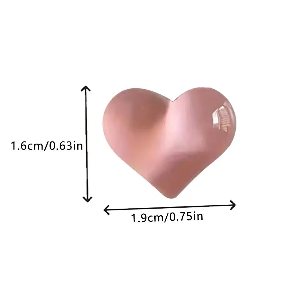 10pcs Heart-shaped Resin Refrigerator Magnets - Multifunctional Kitchen and Office Whiteboard Decoration Magnets