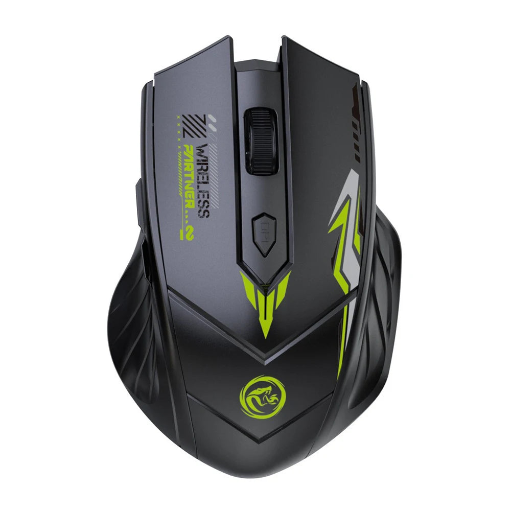 2.4G Wireless Mouse Dual-Mode Bluetooth Mouse 6Buttons Silent Gaming Mice Rechargeable E-Sports Mouse 1600DPI Office Mice For PC