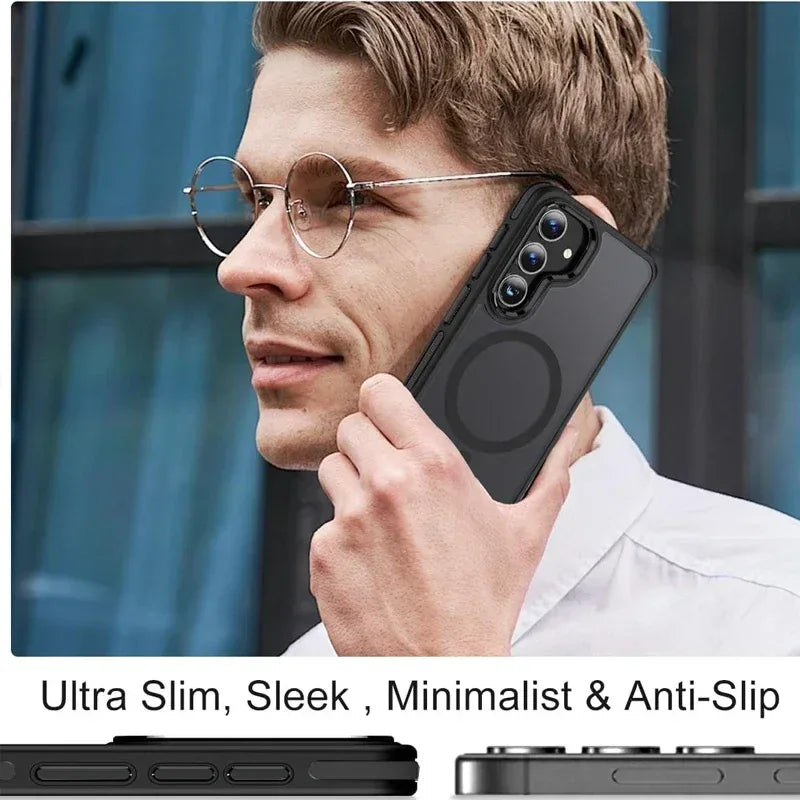 UYUXIO Magnetic Kickstand Case for Samsung Galaxy