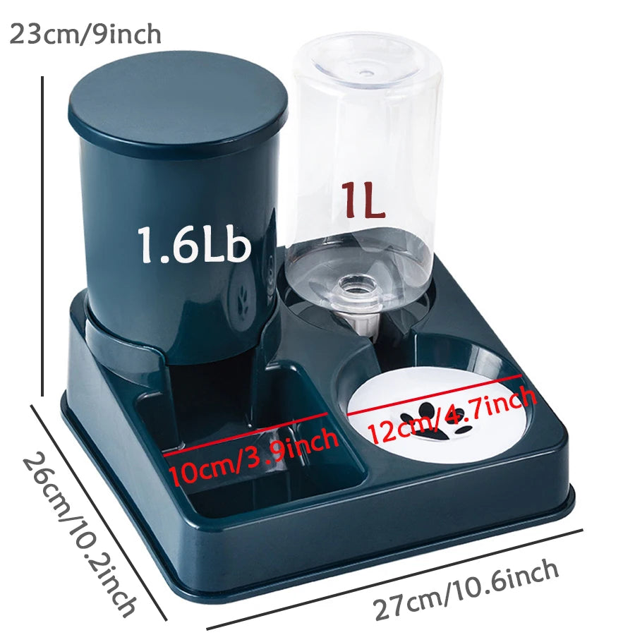 Automatic Cat Feeder Water Dispenser Set 2 In 1 - Urbizia