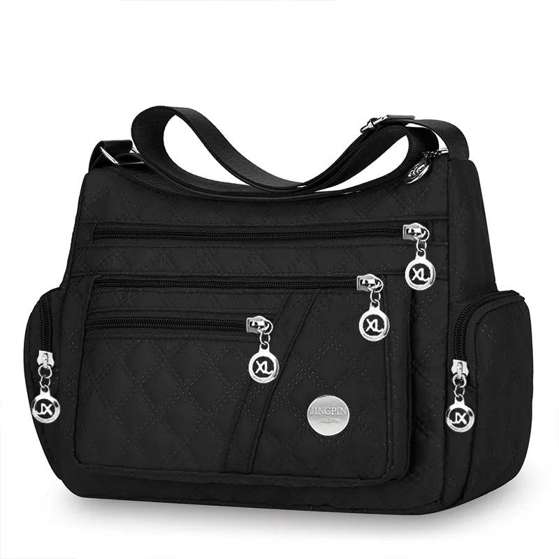 Square-Shaped, Versatile Men's and Women's Crossbody Bag, New Style Large Bag, Fabric Bag, Oxford Style Shoulder Bag, Fashionabl