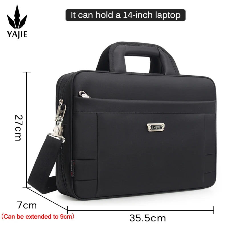 Large Capacity Briefcase Bag Men Business Bag 17 15.6 14 inch Laptop Bag Shoulder Bags Canvas Handbags Messenger Work Tote Bag