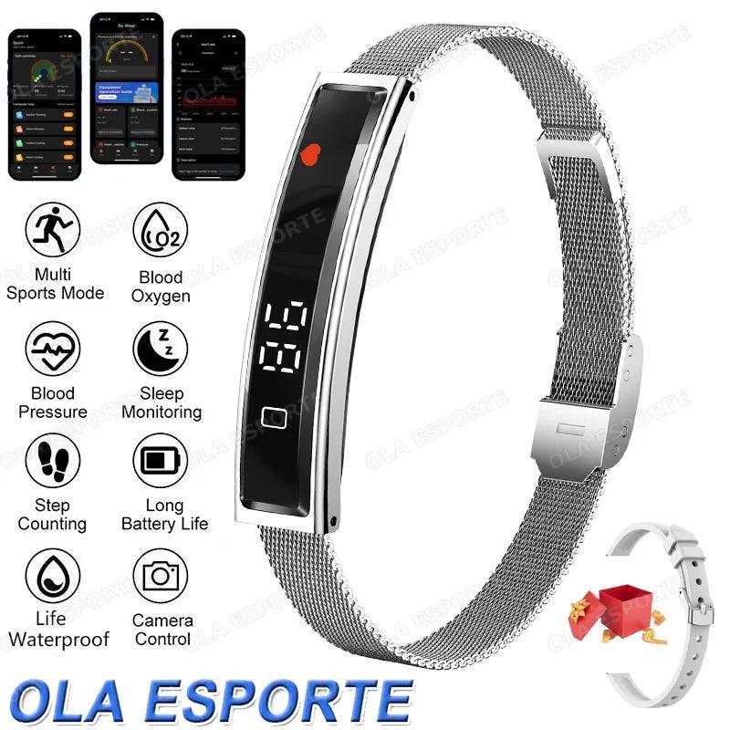 Smart Fitness Band with HRV & Stress Monitor