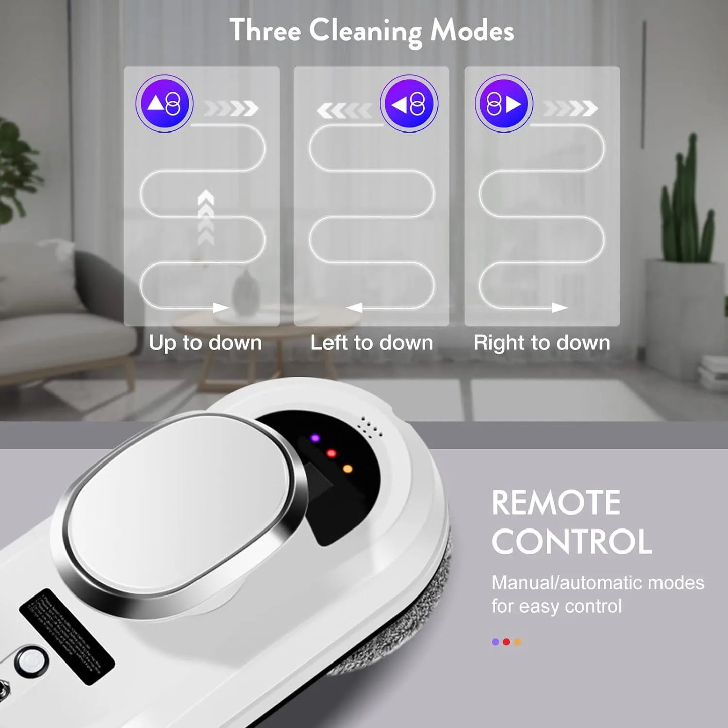 Intelligent Window Cleaning Robot Vacuum Cleaner