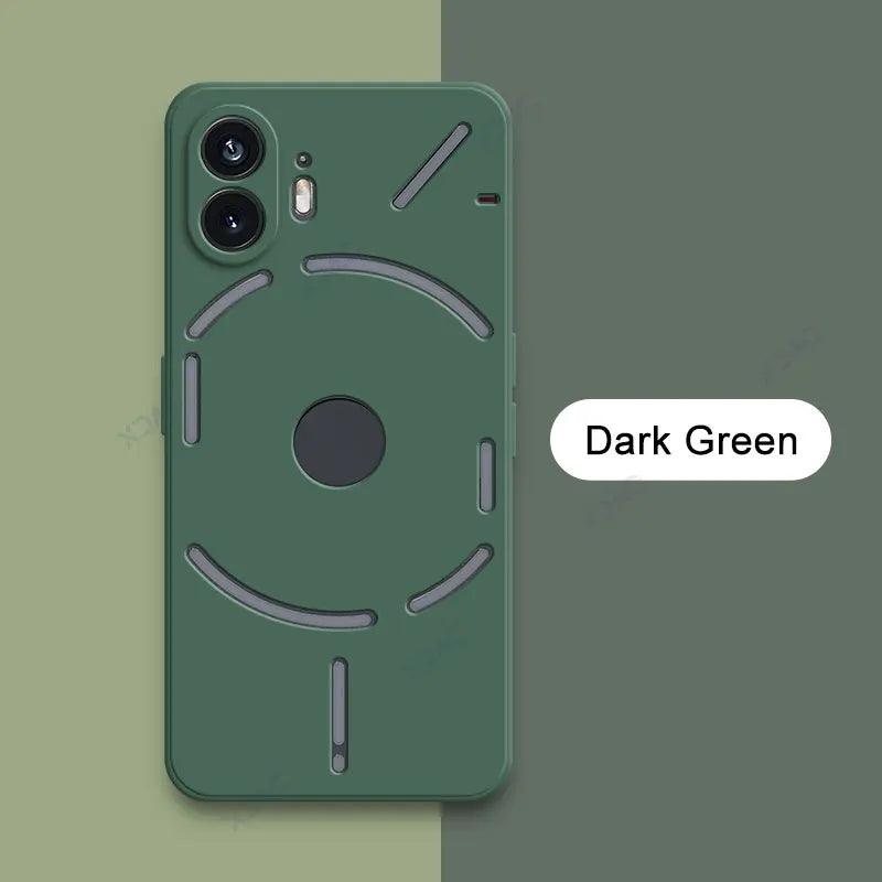 Luxury Soft Dual Layer Covers for Nothing Phone 1 2 NothingPhone1 NothingPhone2 5G Camera Protection Square Liquid Silicone Case