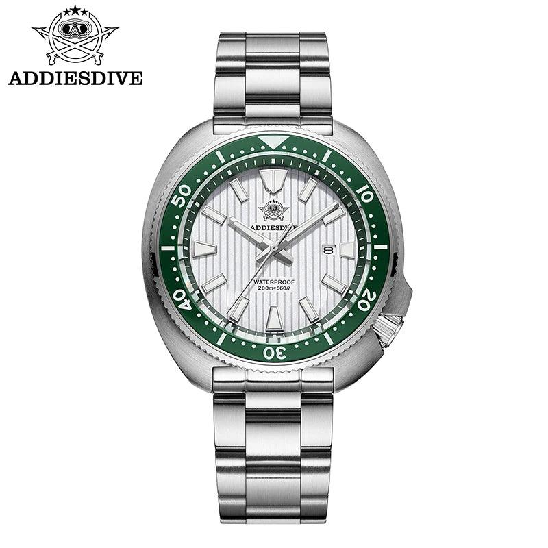 ADDIESDIVE Luxury Men's Watches Stainless Steel Sapphire Crystal Quartz Watch for Men Luminous 20Bar Waterproof NEW Wristwatches