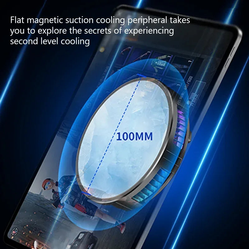 Magnetic Phone Cooling Fan with Aluminum Stand for Tablets & Phones