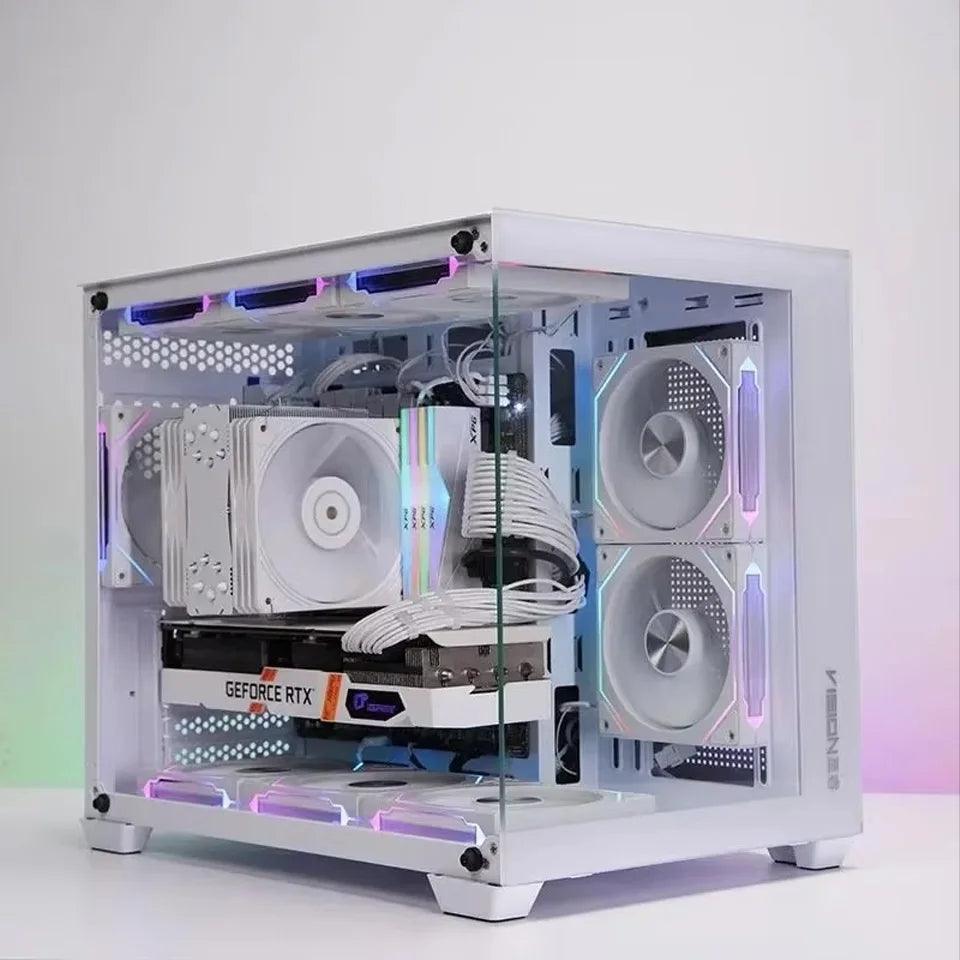 Festival Promotion 120mm PC Fan Rainbow RGB High Cooling Performance Quiet Gaming Computer Case Fan 2026 New Arrival Cooler For