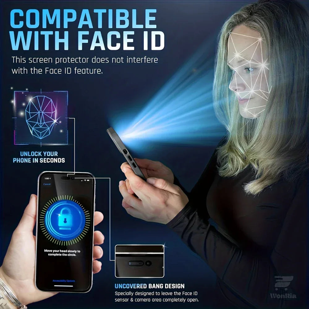 360° Privacy Tempered Glass 2-Pack for iPhone