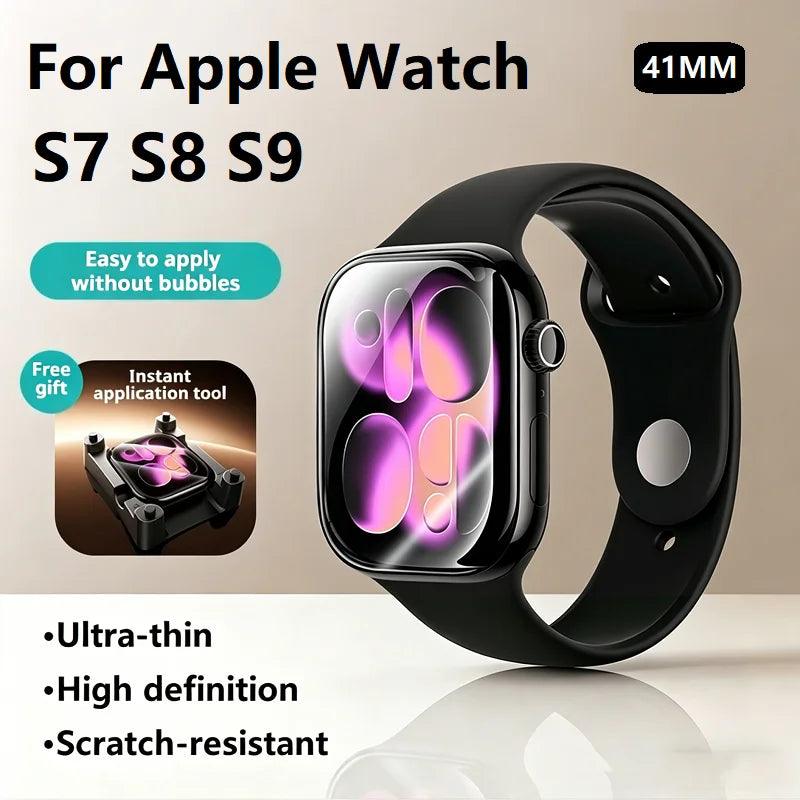 SAMZHE Screen Protector For Apple Watch Series 11/10/9/8/7/6 SE/SE2/SE3 40-46MM Full-coverage Protector Softened Protector Film