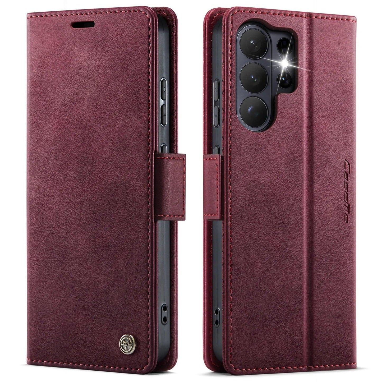 Retro Magnetic PU Leather Wallet Phone Case For Samsung Galaxy S26 Ultra S26+ S26 Plus S26 Shockproof Card Holder Pocket Cover