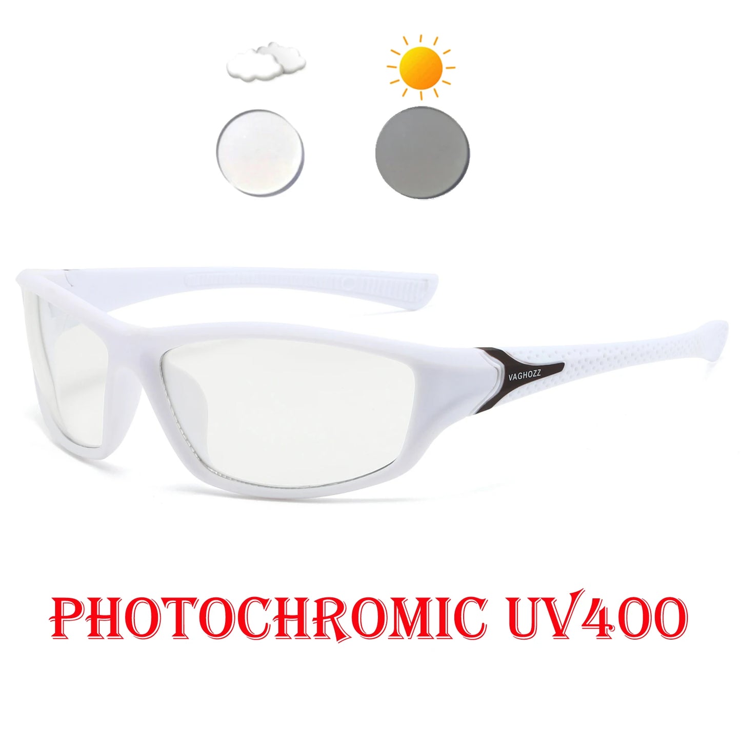 New Photochromic UV400 Hiking Cycling Sunglasses Men Women Outdoor Bicycle Sun Glasses Running Eyewear Sports Bike Goggles