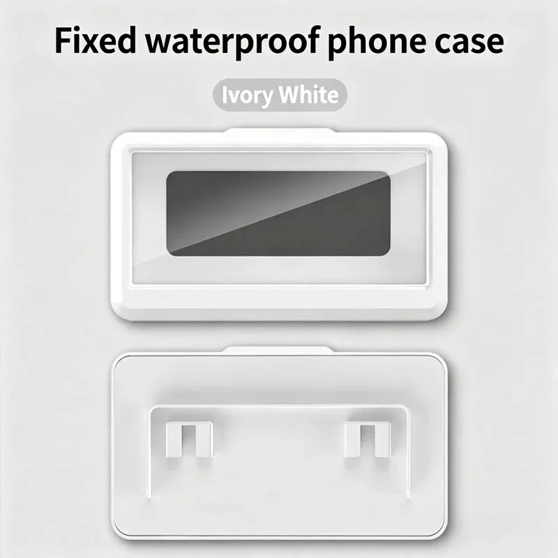 1PCS Bathroom Wall Waterproof Phone Case 360° Rotation Phone Holder Stand for iPhone Samsung Xiaomi Kitchen Cellphone Bracket