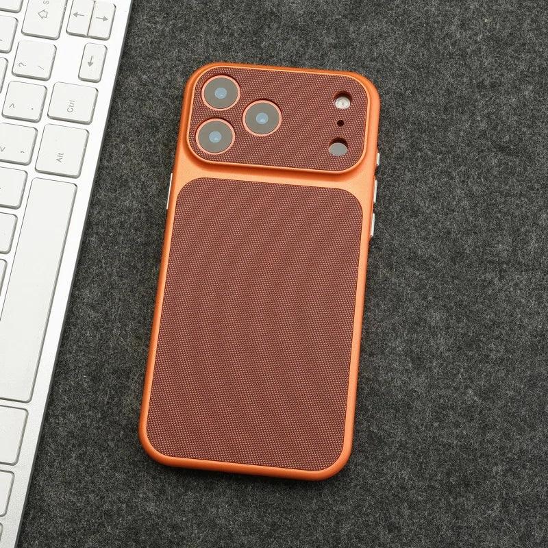 Vintage Woven Leather Textured Case for iPhone