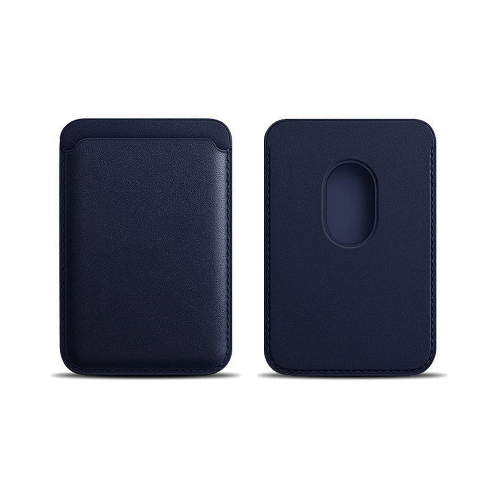 Leather Card Wallet Cover Phone Card Holder for MagSafe Magnetic Case Suitable for All iPhone for MagSafe Card Phone Back Bag