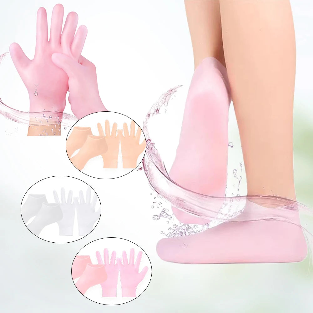 Silicone Socks and Gloves for Spa Day - Urbizia