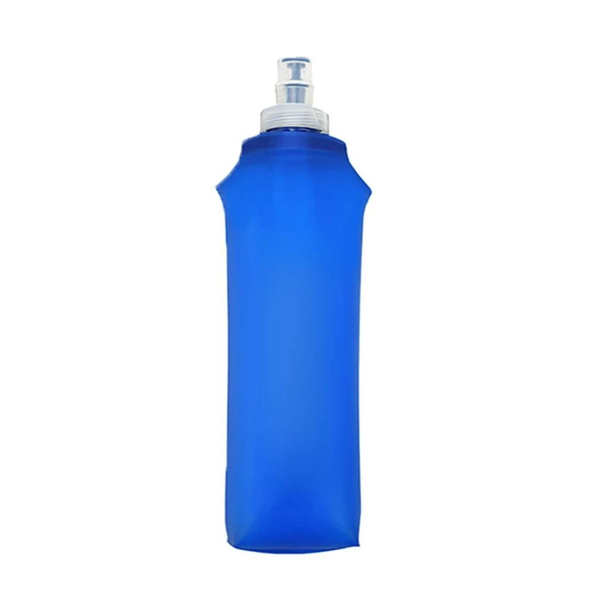 Foldable Silicone Water Bottle with Bite Valve, 150ml/250ml/500ml Lightweight Travel Bottle, No Leakage for Hiking Running Campi