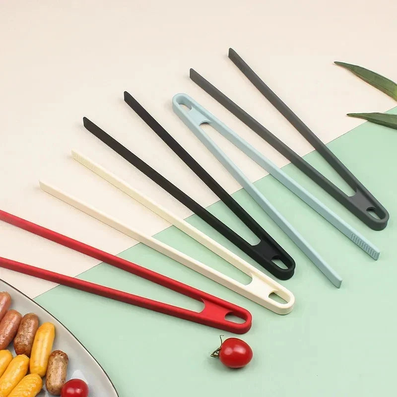 Silicone Anti-Slip Food Tongs – Heat Resistant BBQ & Kitchen Clip (22cm)