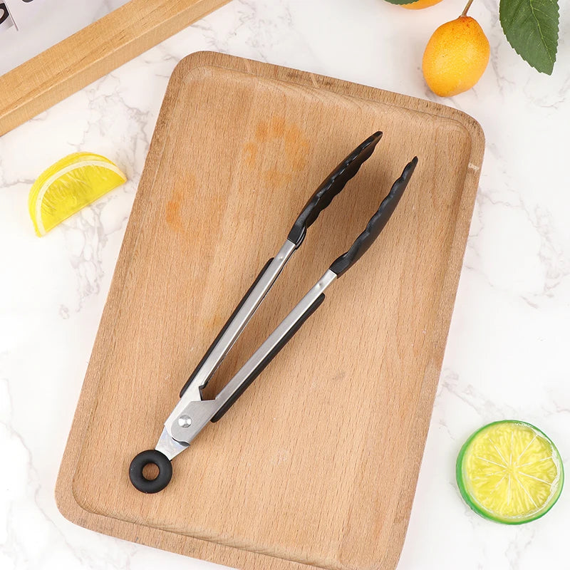 Silicone BBQ Grilling Tongs – Non-Stick Kitchen & Barbecue Tool