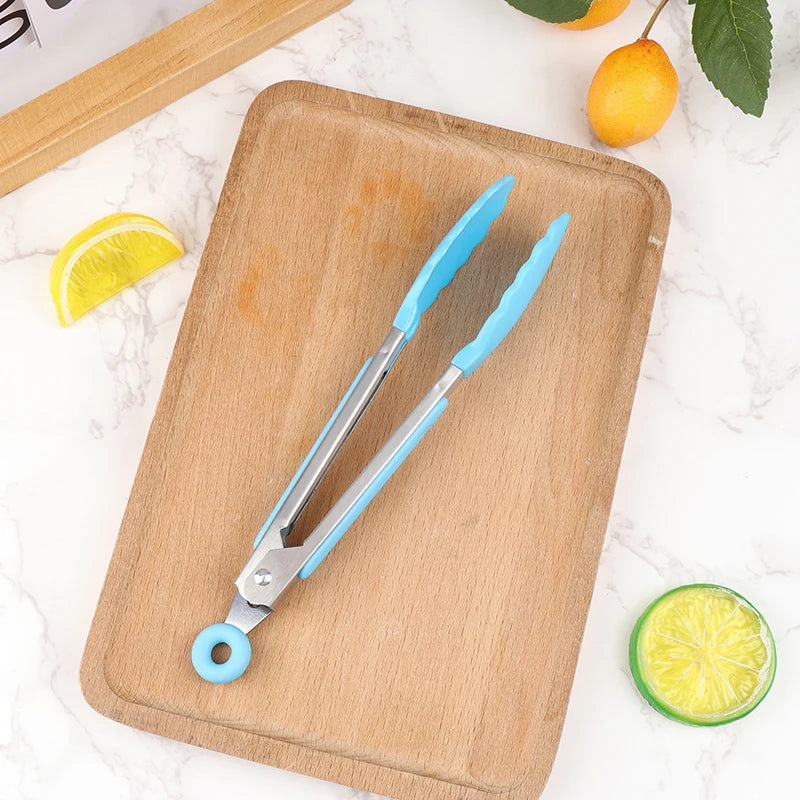 Silicone BBQ Grilling Tongs – Non-Stick Kitchen & Barbecue Tool